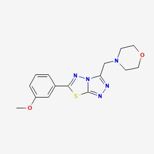 6-(3-Methoxyphenyl)-3-(morpholin-4-ylmethyl)[1,2,4]triazolo[3,4-b][1,3,4]thiadiazole