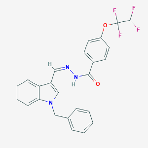 N'-[(1-benzyl-1H-indol-3-yl)methylene]-4-(1,1,2,2-tetrafluoroethoxy)benzohydrazide