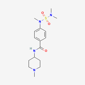 4-[[(dimethylamino)sulfonyl](methyl)amino]-N-(1-methyl-4-piperidinyl)benzamide