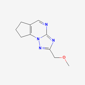 2-(methoxymethyl)-7,8-dihydro-6H-cyclopenta[e][1,2,4]triazolo[1,5-a]pyrimidine