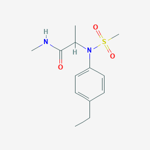 N~2~-(4-ethylphenyl)-N~1~-methyl-N~2~-(methylsulfonyl)alaninamide