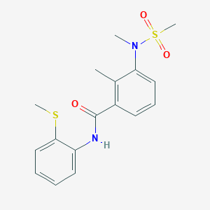 2-methyl-3-[methyl(methylsulfonyl)amino]-N-[2-(methylthio)phenyl]benzamide