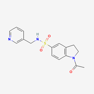 1-ACETYL-N-[(PYRIDIN-3-YL)METHYL]-2,3-DIHYDRO-1H-INDOLE-5-SULFONAMIDE