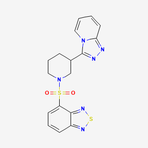 4-{[3-([1,2,4]Triazolo[4,3-a]pyridin-3-yl)piperidin-1-yl]sulfonyl}-2,1,3-benzothiadiazole