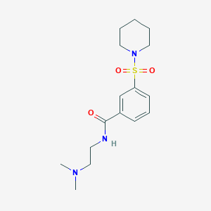 N-[2-(DIMETHYLAMINO)ETHYL]-3-(PIPERIDINE-1-SULFONYL)BENZAMIDE