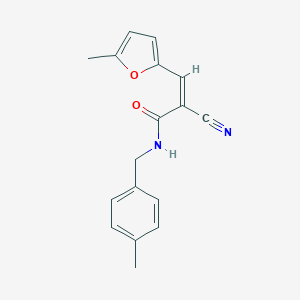 2-cyano-N-(4-methylbenzyl)-3-(5-methyl-2-furyl)acrylamide