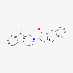 1-benzyl-3-(1,3,4,9-tetrahydro-2H-beta-carbolin-2-yl)pyrrolidine-2,5-dione