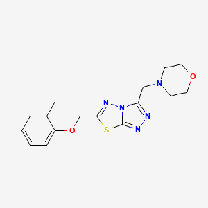 6-[(2-Methylphenoxy)methyl]-3-(morpholin-4-ylmethyl)[1,2,4]triazolo[3,4-b][1,3,4]thiadiazole