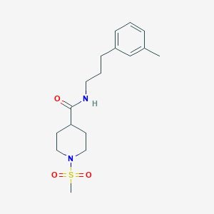 1-METHANESULFONYL-N-[3-(3-METHYLPHENYL)PROPYL]PIPERIDINE-4-CARBOXAMIDE