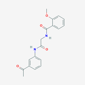 N-{2-[(3-acetylphenyl)amino]-2-oxoethyl}-2-methoxybenzamide