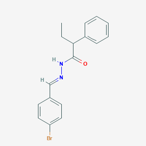 molecular formula C17H17BrN2O B449887 N'-(4-bromobenzylidene)-2-phenylbutanohydrazide 