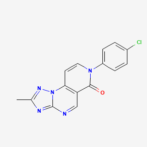 molecular formula C15H10ClN5O B4498870 7-(4-chlorophenyl)-2-methylpyrido[3,4-e][1,2,4]triazolo[1,5-a]pyrimidin-6(7H)-one 