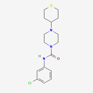 N-(3-chlorophenyl)-4-(tetrahydro-2H-thiopyran-4-yl)piperazine-1-carboxamide