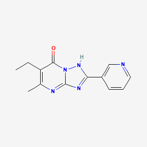 6-ethyl-5-methyl-2-(3-pyridinyl)[1,2,4]triazolo[1,5-a]pyrimidin-7(4H)-one