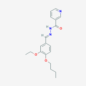 molecular formula C19H23N3O3 B449889 N'-(4-butoxy-3-ethoxybenzylidene)nicotinohydrazide 
