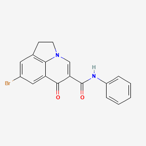 8-bromo-6-oxo-N-phenyl-1,2-dihydro-6H-pyrrolo[3,2,1-ij]quinoline-5-carboxamide