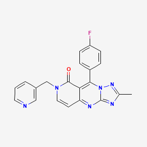 9-(4-fluorophenyl)-2-methyl-7-(3-pyridinylmethyl)pyrido[4,3-d][1,2,4]triazolo[1,5-a]pyrimidin-8(7H)-one