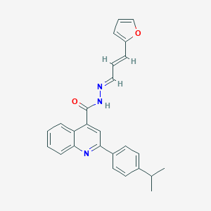 N'-[3-(2-furyl)-2-propenylidene]-2-(4-isopropylphenyl)-4-quinolinecarbohydrazide