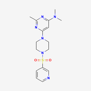 N,N,2-trimethyl-6-[4-(3-pyridinylsulfonyl)-1-piperazinyl]-4-pyrimidinamine