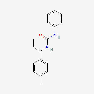 molecular formula C17H20N2O B4498961 N-[1-(4-methylphenyl)propyl]-N'-phenylurea 