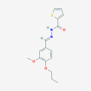 N'-(3-methoxy-4-propoxybenzylidene)-2-thiophenecarbohydrazide