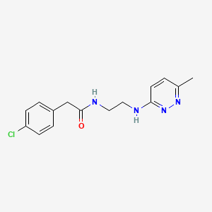 2-(4-chlorophenyl)-N-{2-[(6-methyl-3-pyridazinyl)amino]ethyl}acetamide