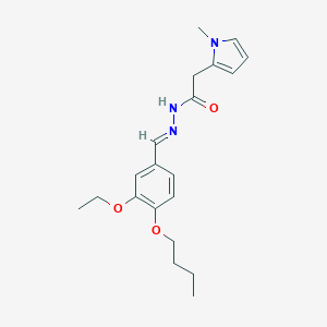 N'-(4-butoxy-3-ethoxybenzylidene)-2-(1-methyl-1H-pyrrol-2-yl)acetohydrazide