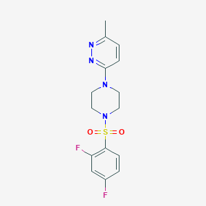 3-{4-[(2,4-difluorophenyl)sulfonyl]-1-piperazinyl}-6-methylpyridazine