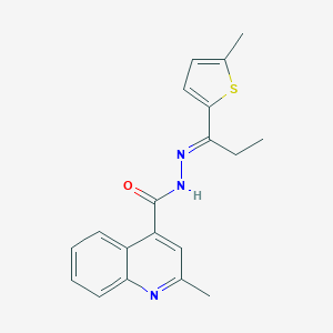 2-methyl-N'-[1-(5-methyl-2-thienyl)propylidene]-4-quinolinecarbohydrazide