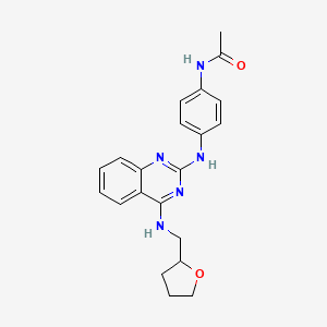 N-[4-({4-[(tetrahydro-2-furanylmethyl)amino]-2-quinazolinyl}amino)phenyl]acetamide