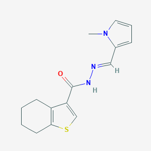 N'-[(1-methyl-1H-pyrrol-2-yl)methylene]-4,5,6,7-tetrahydro-1-benzothiophene-3-carbohydrazide