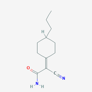 2-Cyano-2-(4-propylcyclohexylidene)acetamide