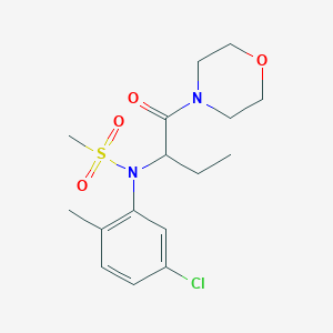 N-(5-chloro-2-methylphenyl)-N-[1-(4-morpholinylcarbonyl)propyl]methanesulfonamide