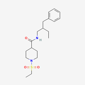 N-(2-BENZYLBUTYL)-1-(ETHANESULFONYL)PIPERIDINE-4-CARBOXAMIDE