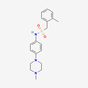 1-(2-methylphenyl)-N-[4-(4-methylpiperazin-1-yl)phenyl]methanesulfonamide