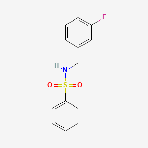 N-[(3-fluorophenyl)methyl]benzenesulfonamide