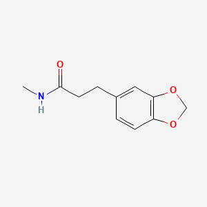 molecular formula C11H13NO3 B4499147 3-(1,3-benzodioxol-5-yl)-N-methylpropanamide CAS No. 136507-21-6