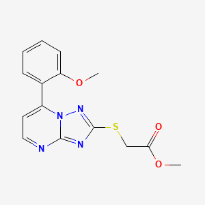 METHYL 2-{[7-(2-METHOXYPHENYL)-[1,2,4]TRIAZOLO[1,5-A]PYRIMIDIN-2-YL]SULFANYL}ACETATE