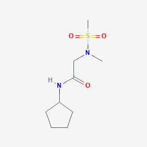 N-cyclopentyl-2-[methyl(methylsulfonyl)amino]acetamide