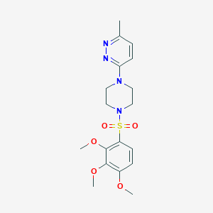 3-methyl-6-{4-[(2,3,4-trimethoxyphenyl)sulfonyl]-1-piperazinyl}pyridazine