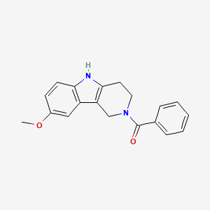 molecular formula C19H18N2O2 B4499205 (8-methoxy-1,3,4,5-tetrahydro-2H-pyrido[4,3-b]indol-2-yl)(phenyl)methanone 