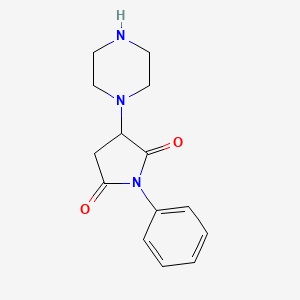 1-phenyl-3-(1-piperazinyl)-2,5-pyrrolidinedione