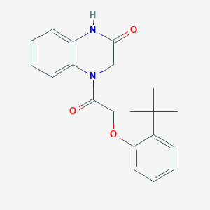 molecular formula C20H22N2O3 B4499226 4-[(2-tert-butylphenoxy)acetyl]-3,4-dihydro-2(1H)-quinoxalinone 