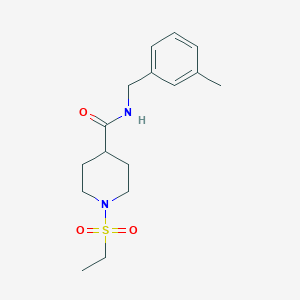 1-(ETHANESULFONYL)-N-[(3-METHYLPHENYL)METHYL]PIPERIDINE-4-CARBOXAMIDE