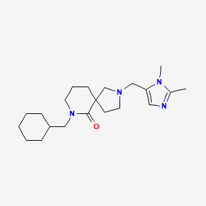 7-(cyclohexylmethyl)-2-[(1,2-dimethyl-1H-imidazol-5-yl)methyl]-2,7-diazaspiro[4.5]decan-6-one