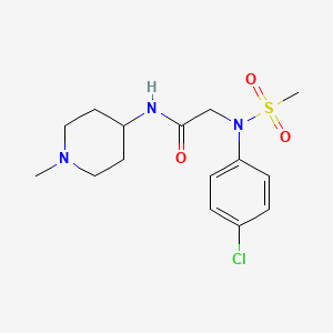 N~2~-(4-chlorophenyl)-N~1~-(1-methyl-4-piperidinyl)-N~2~-(methylsulfonyl)glycinamide