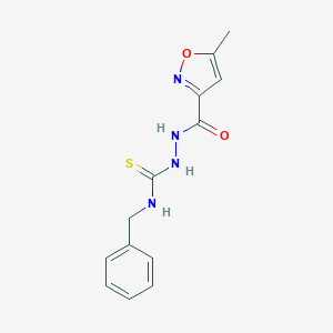 N-benzyl-2-[(5-methyl-3-isoxazolyl)carbonyl]hydrazinecarbothioamide
