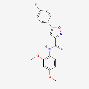 N-(2,4-dimethoxyphenyl)-5-(4-fluorophenyl)-1,2-oxazole-3-carboxamide