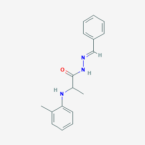 molecular formula C17H19N3O B449942 N'-benzylidene-2-(2-toluidino)propanohydrazide 