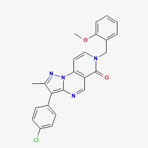 3-(4-chlorophenyl)-7-(2-methoxybenzyl)-2-methylpyrazolo[1,5-a]pyrido[3,4-e]pyrimidin-6(7H)-one